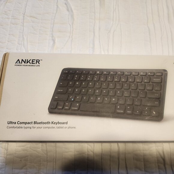 NWT Anker Ultra Compact Bluetooth Keyboard - Picture 1 of 6
